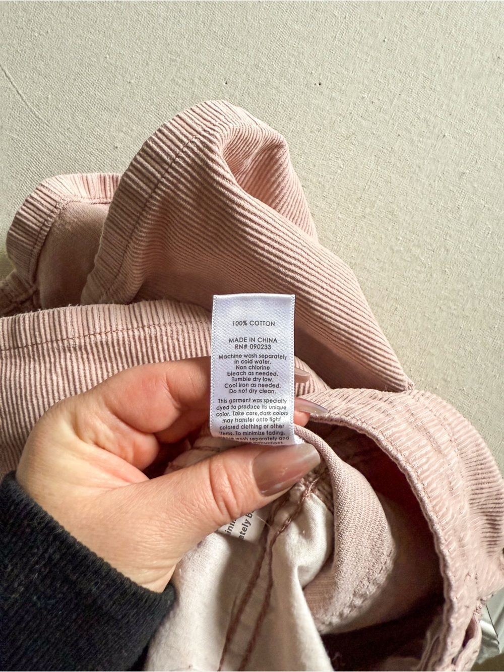 PacSun Corduroy Button Front Mini Skirt Pink Size 24 - Picture 4 of 5